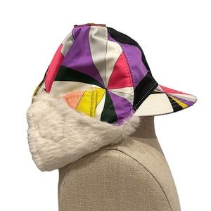 Emilio Pucci Rabbit Trim Hat